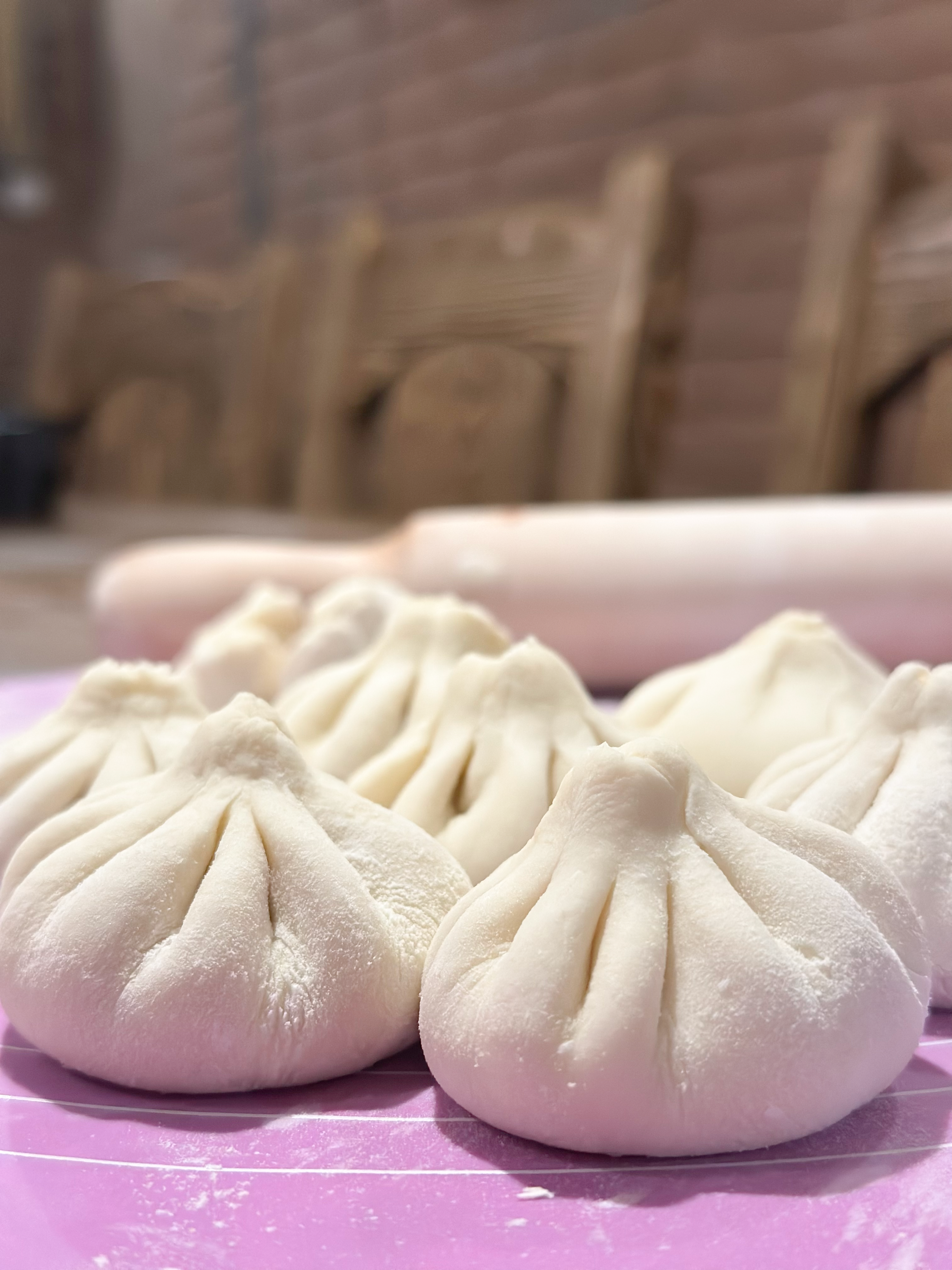 Khinkali close up